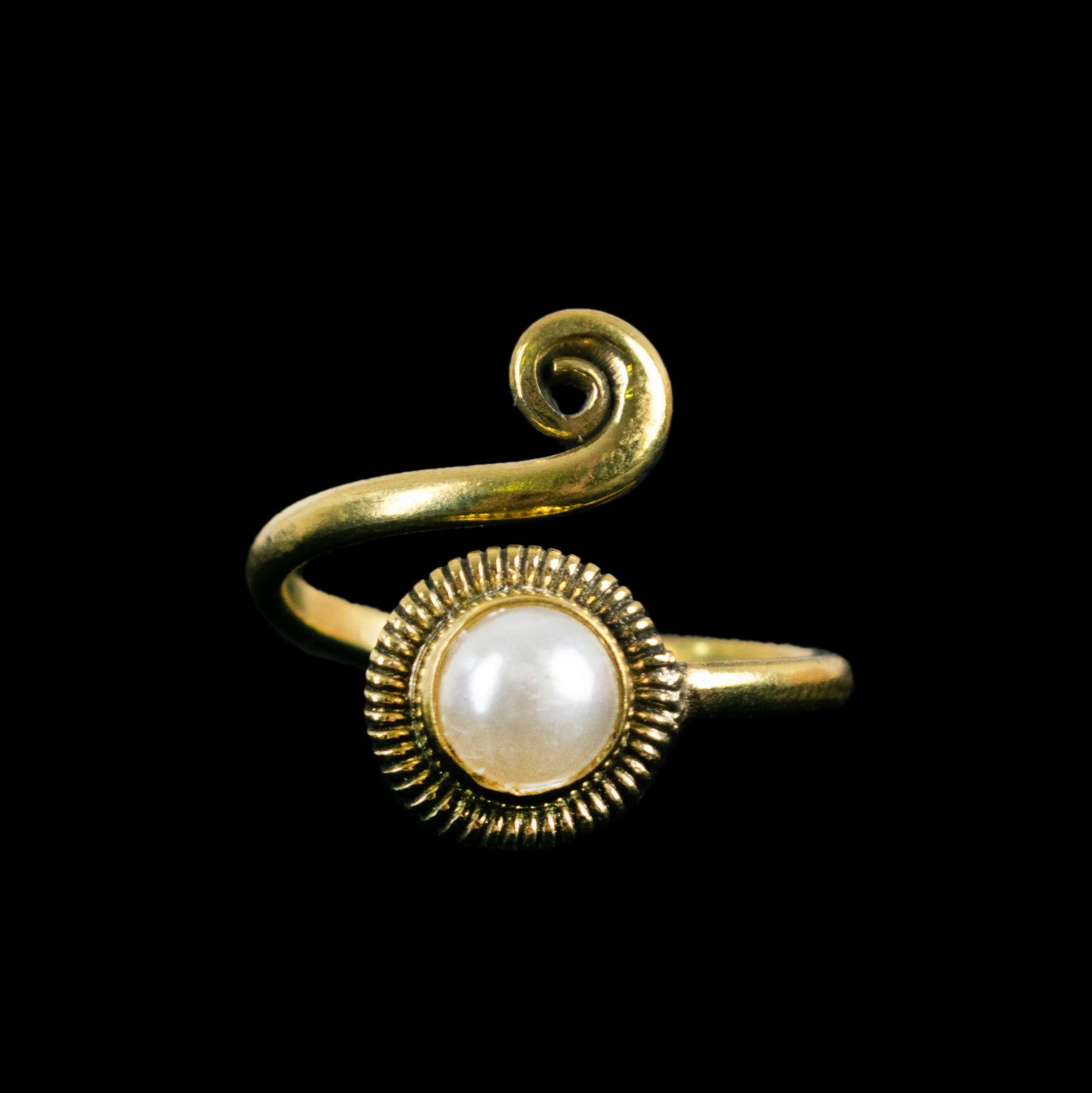 Brass ring Aurelia Bead India