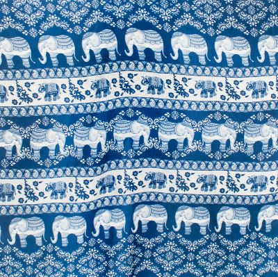 Sarong / pareo / beach scarf Dramblys Cerulean Blue Thailand