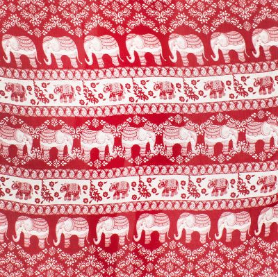 Sarong / pareo / beach scarf Dramblys Red Thailand