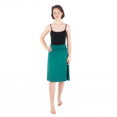 Single-colour midi skirt Panitera Bottle Green | UNI