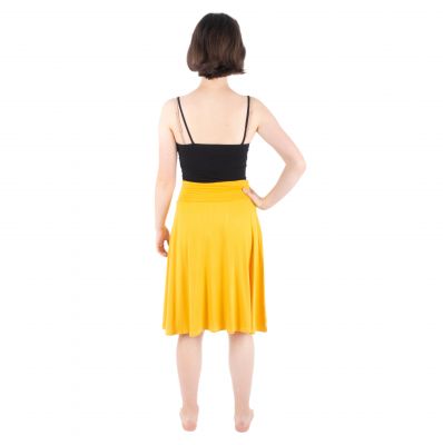 Single-colour midi skirt Panitera Yellow Thailand
