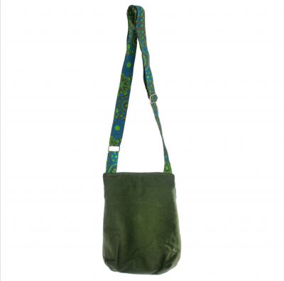 Cotton handbag Daire Green Nepal