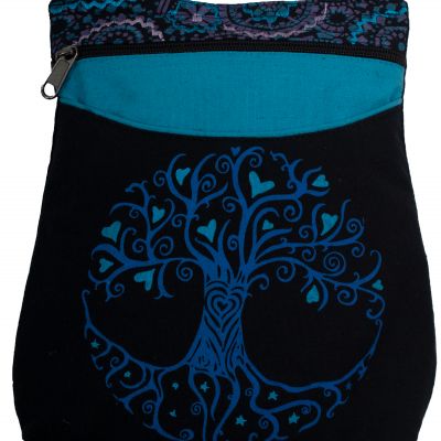 Cotton handbag Daire Tree Blue Nepal