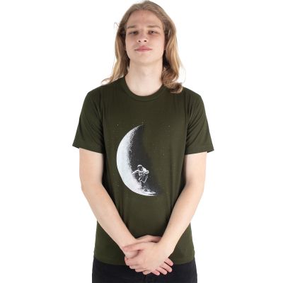 Cotton t-shirt with print Astronaut - khaki Thailand