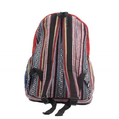 Ethnic backpack made of hemp Elephant - coloured Nepal