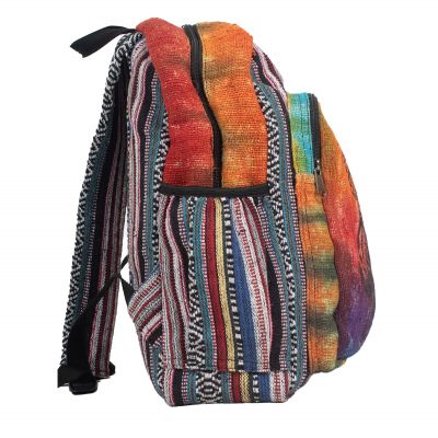 Ethnic backpack made of hemp Elephant - coloured Nepal