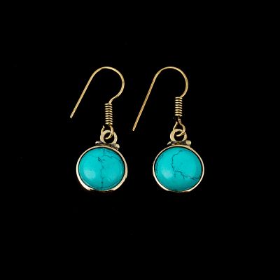 Brass earrings Purnimal Tyrkenite