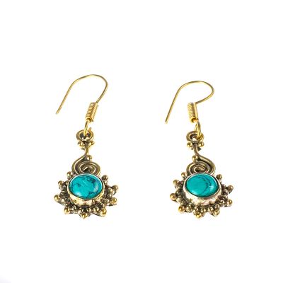 Brass earrings Helen Tyrkenite India