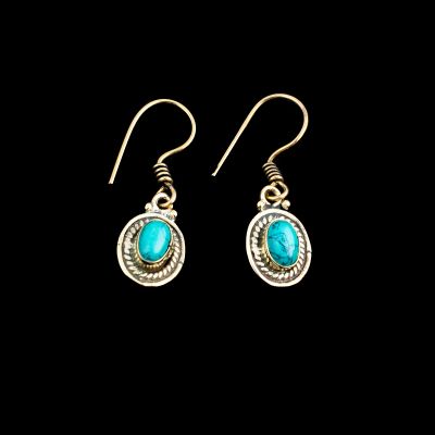 Brass earrings Kalene Tyrkenite
