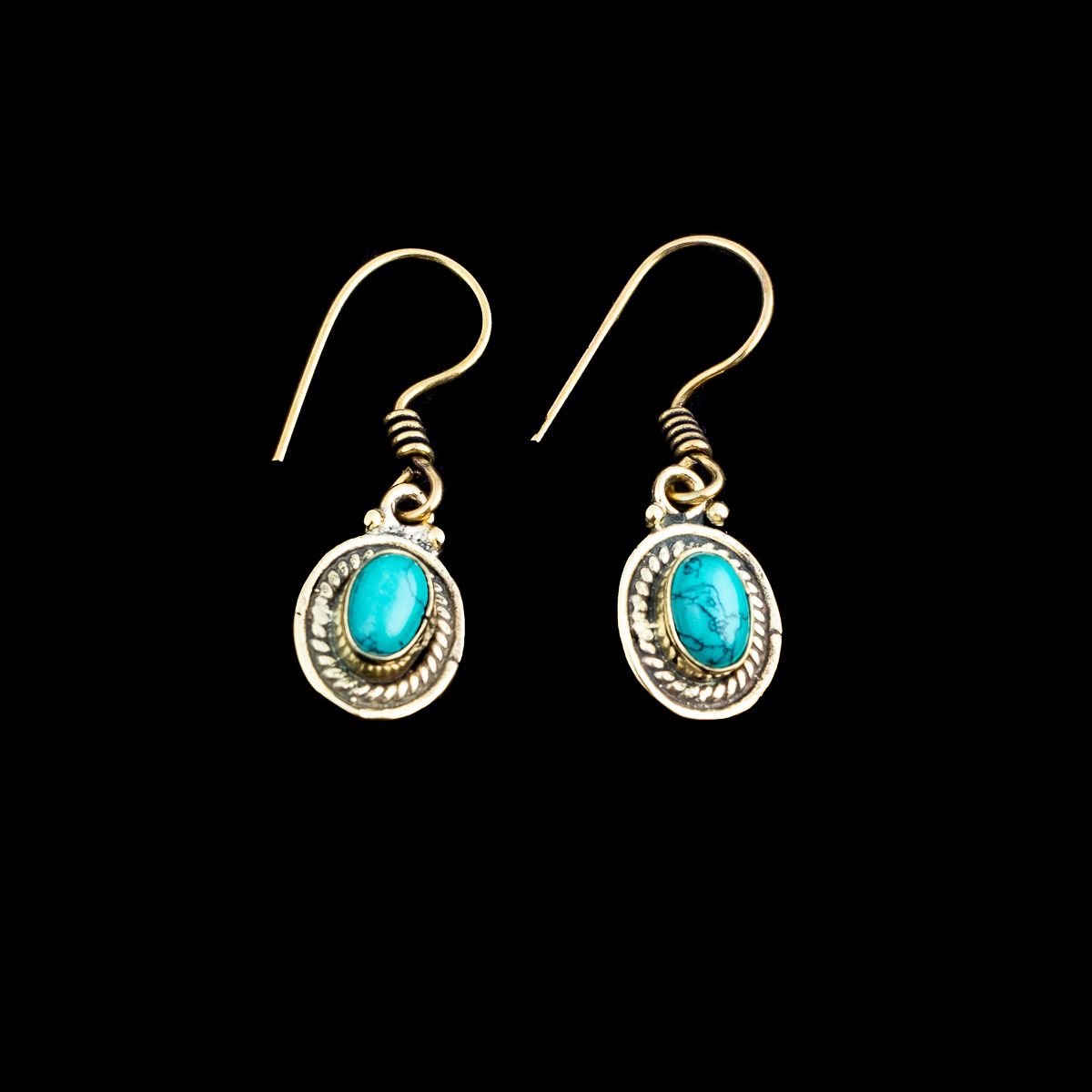 Brass earrings Kalene Tyrkenite India