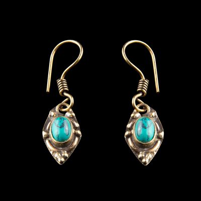 Brass earrings Marisol Tyrkenite