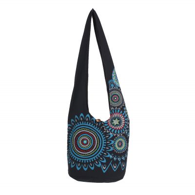 Oriental satchel with mandala print Sunita Black