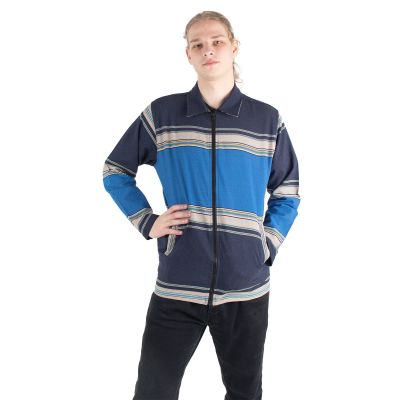 Men's cotton ethnic jacket Atman Blue | S, M, L, XL, XXL