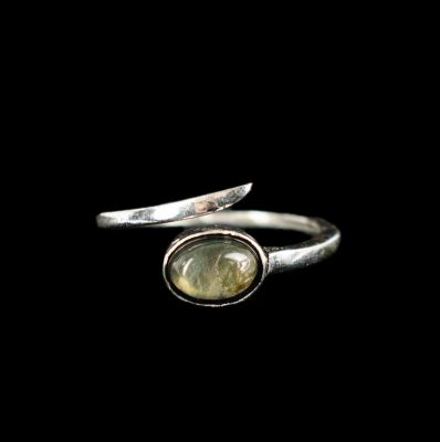 German silver ring Caliope Labradorite