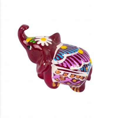 Hand-painted elephant statuette Atas Anggur