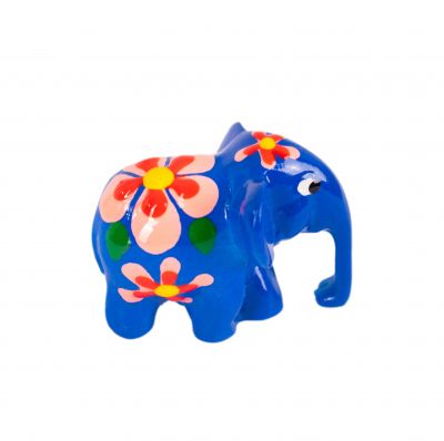 Hand-painted elephant statuette Bawah Dilukis