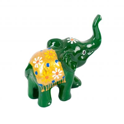 Hand-painted elephant statuette Lekuk Shanti