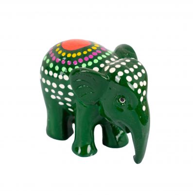 Hand-painted elephant statuette Kuping Rangka