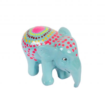Hand-painted elephant statuette Kuping Tingkat