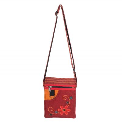 Passport handbag Arianna Red Nepal