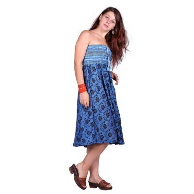 Long blue ethnic skirt Rea Reef Nepal