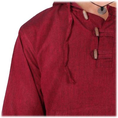 Kurta Ganet Merun - men's long-sleeved shirt Nepal