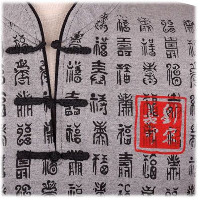 Oriental t-shirt Emperor Pinyin Grey Thailand