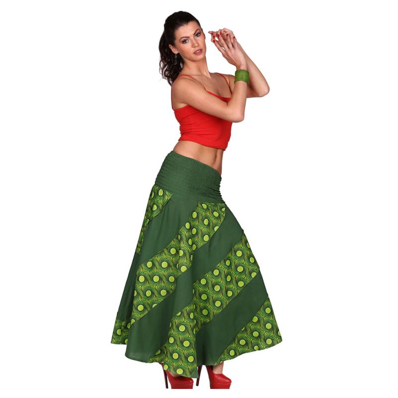 Long ethnic maxi skirt Hawa Semak India