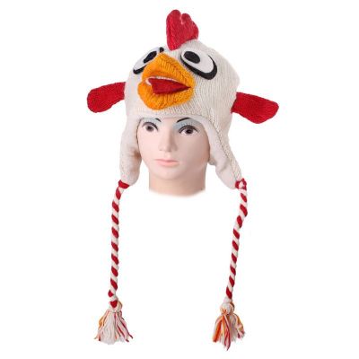 Woolen hat Angry Bird - white | L