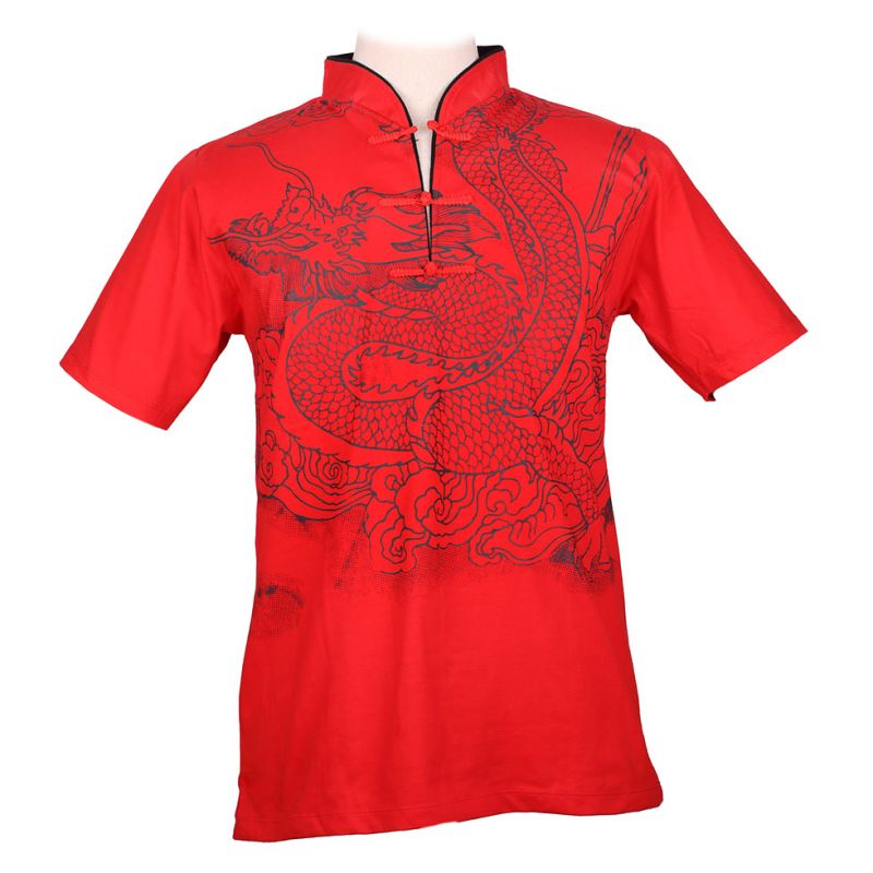 Oriental t-shirt Emperor Dragon Red Thailand