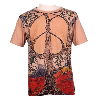 Mirror t-shirt Tree of Peace Brown | M, L, XL