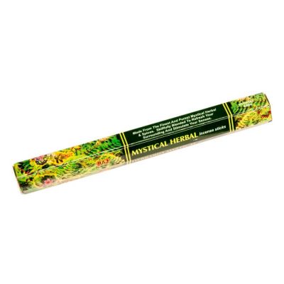 Incense Raj Mystical Herbal | Packet 20 sticks, Box of 6 packets for the price of 5