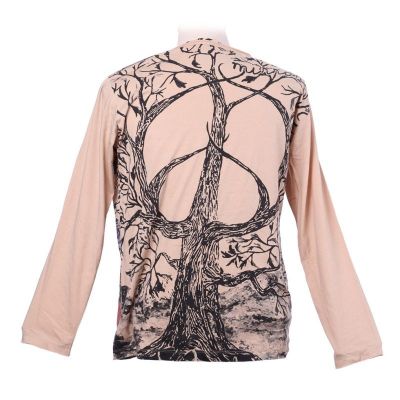 Mirror T-shirt with long sleeves - Tree of Peace Beige Thailand