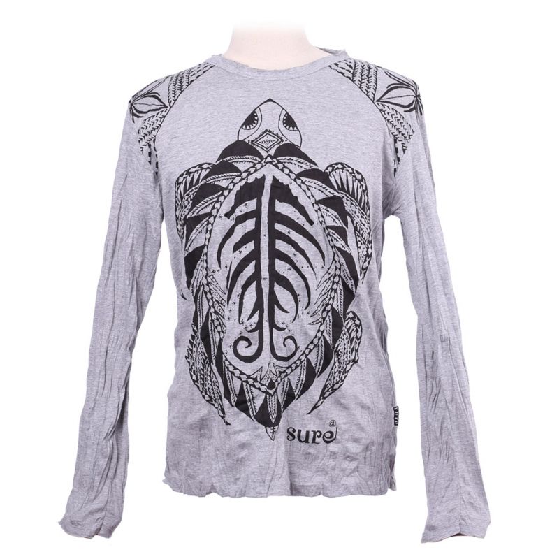 Men's t-shirt Sure with long sleeves - Turtle Grey Thailand