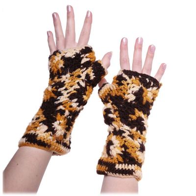 Woolen fingerless gloves Jendela Sagarmatha