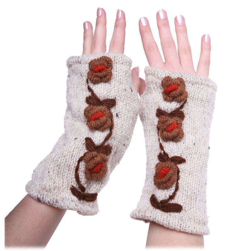 Woolen fingerless gloves Nona Dakshi Nepal